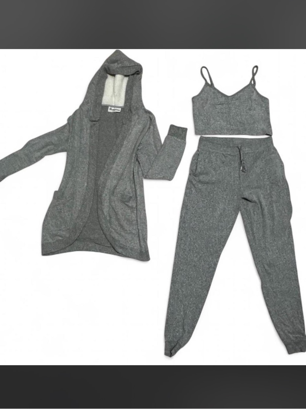 Women's 3-Piece Cozy Lounge Set - Grey